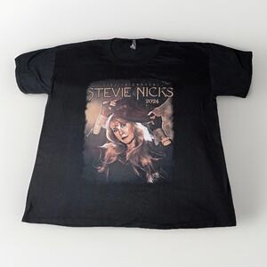 NWOT Stevie Nicks 2024 Concert Tee T-shirt Black Large